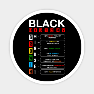 Black History Growth Mindset Magnet
